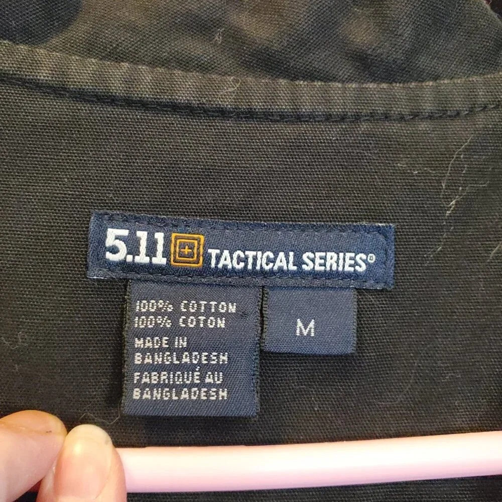 5.11 Tactical Series Black Cotton Utility Vest | Photography Fishing | Men's M
